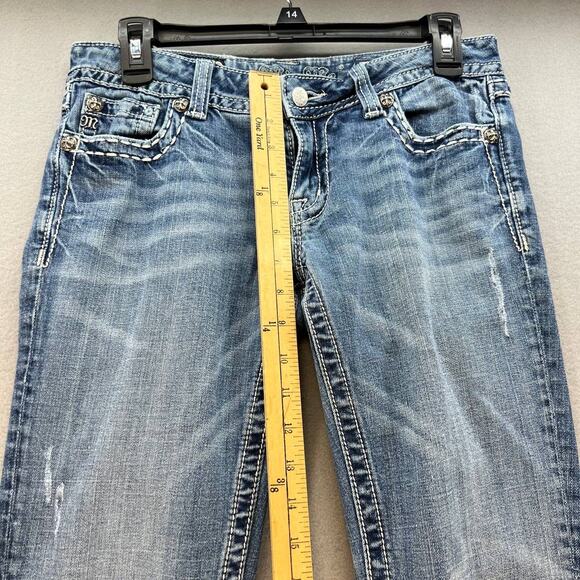 Miss Me Women's Jeans Bootcut Embellished Pocket Size 29 - Picture 5 of 16